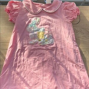 Charming Pink Bunny Kids Dress